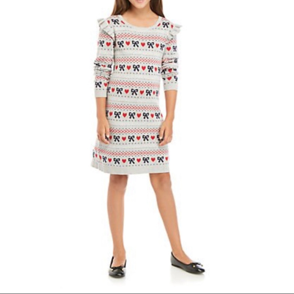 Crown & Ivy Girl XL Ruffle Sweater Dress